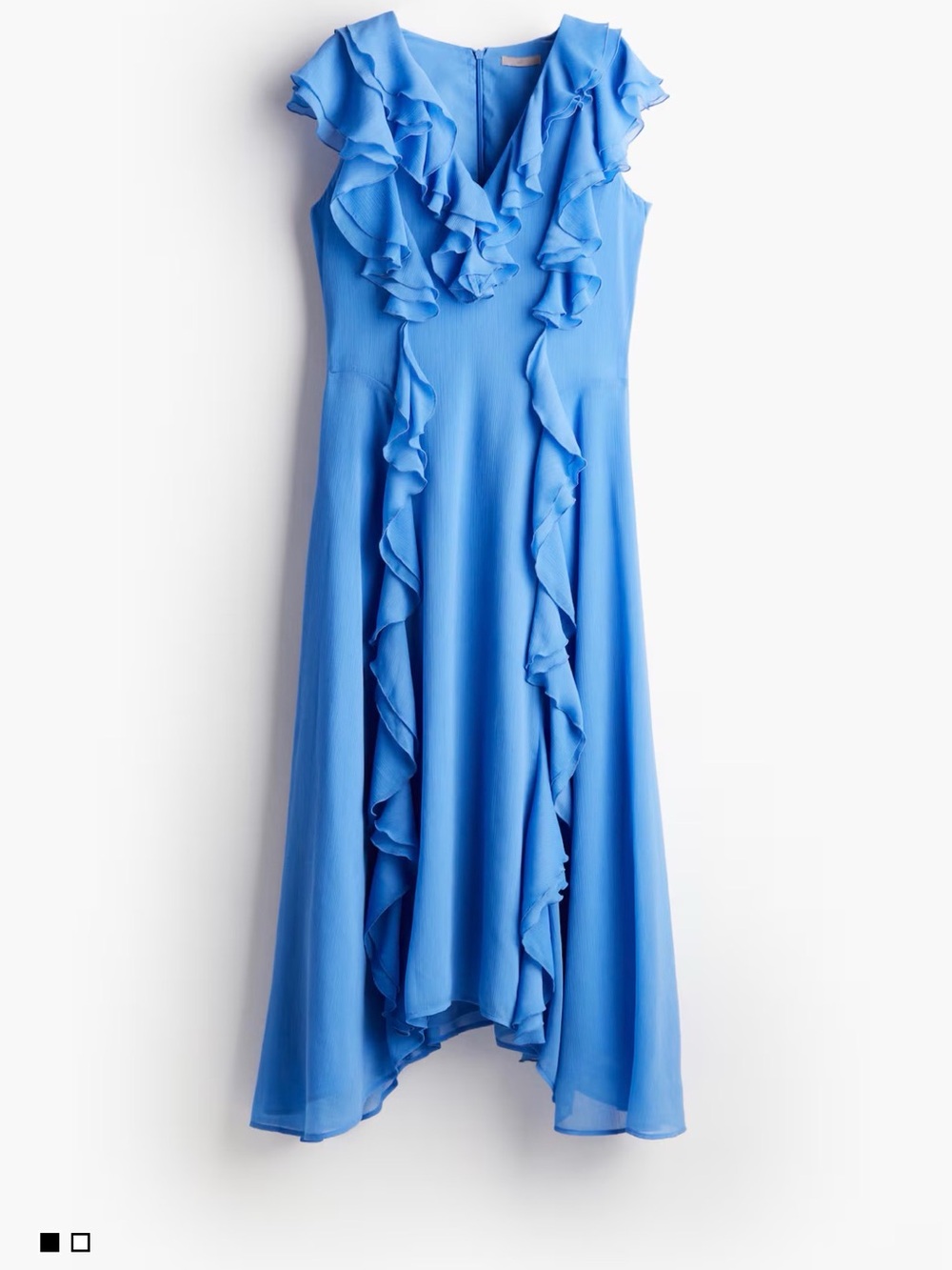 Flounced Chiffon Dress - Picture 4 of 4